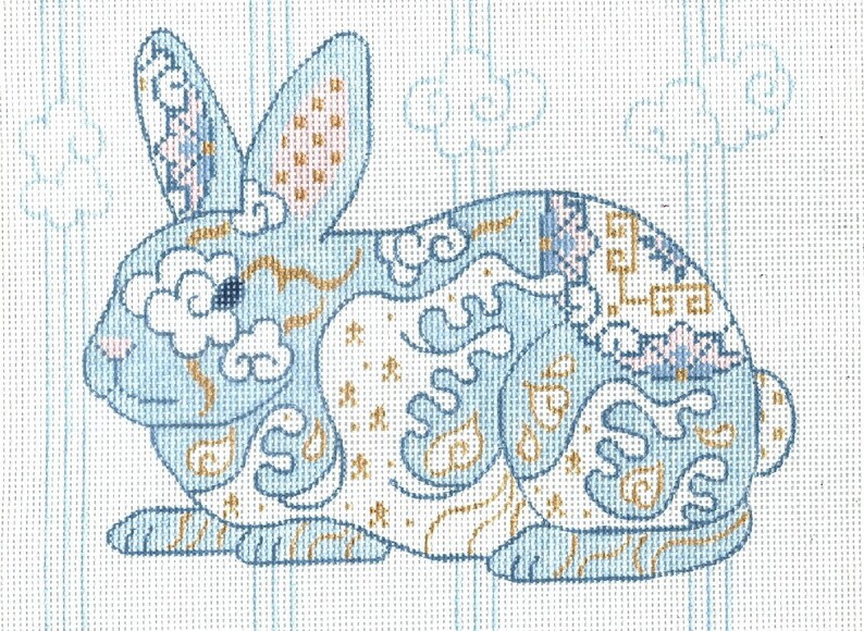 6322 Rabbit needlepoint canvas Etsy