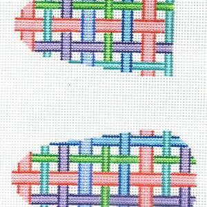 8111P Personalized Lattice Scissors Case needlepoint canvas