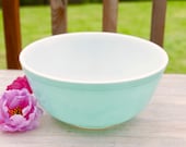 Vintage Blue Pyrex Bowl 403 2 1 2 quart Medium Blue Pyrex Retro Kitchen Turquoise Pyrex Aqua 1950s