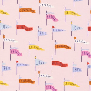 Universal Love - Pennant Power Pink Fabric