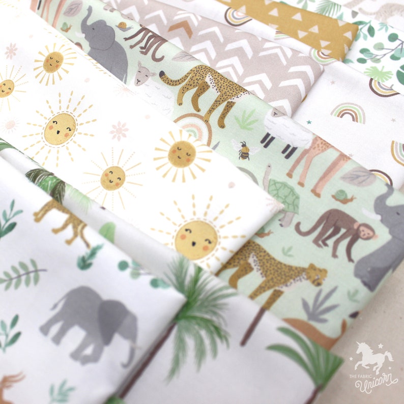 Jungle Baby Arrow Stripe Fabric