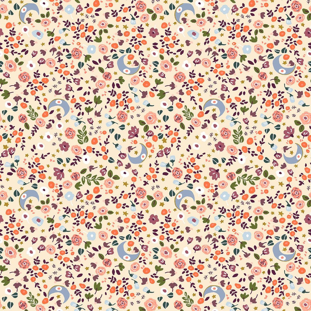 Cosmic Spring Satin Fabric By the Yard Pre Order