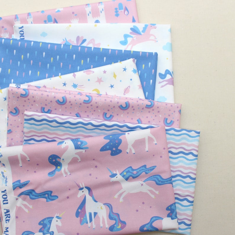 Castles Pink Fabric You Are Magical