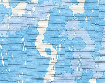 Jetty - Cut Map Waterfall Fabric