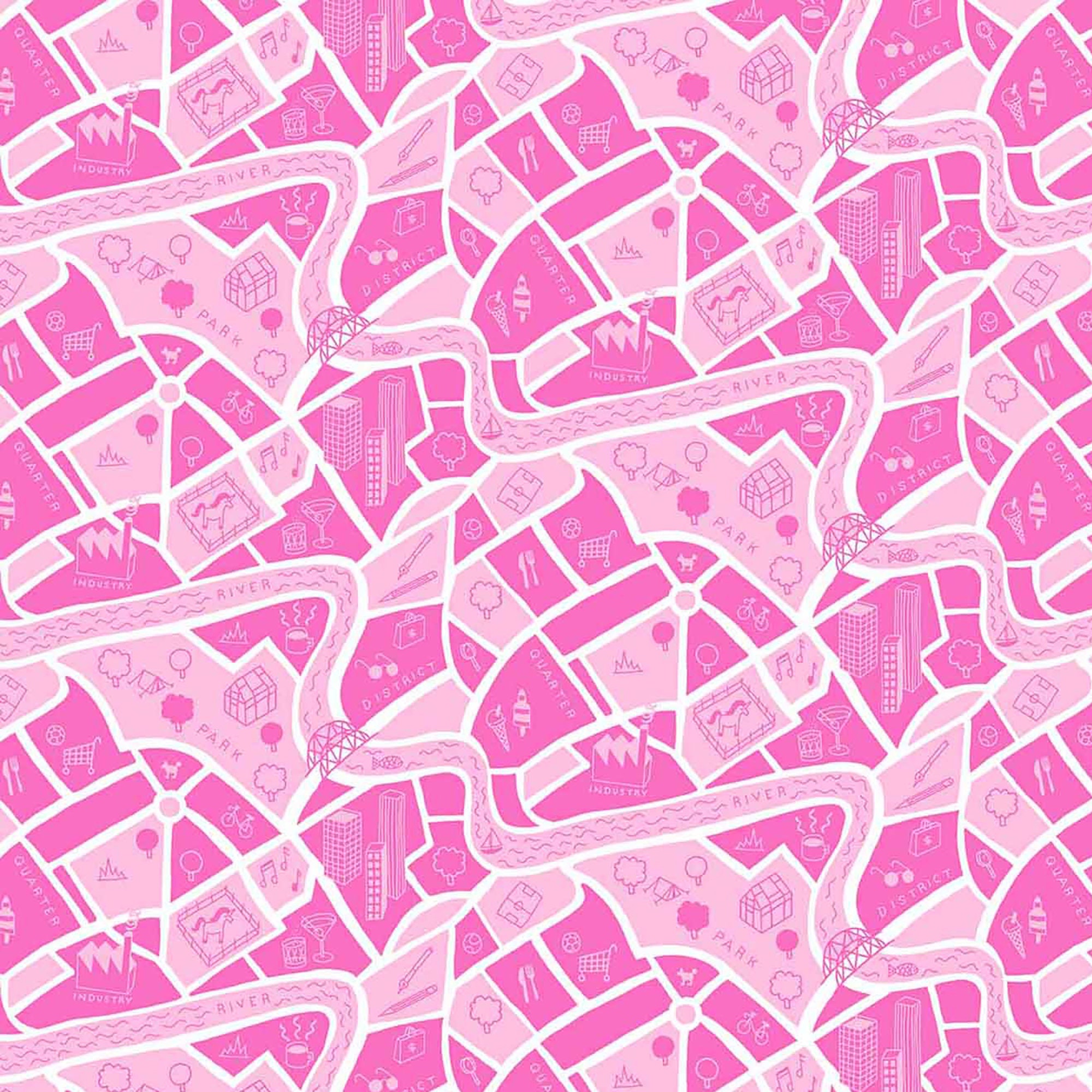 American Road Trip Map Pink Etsy