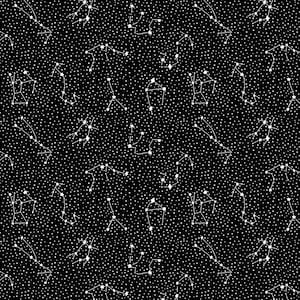 Cosmic Sea - Galaxy - Black Fabric