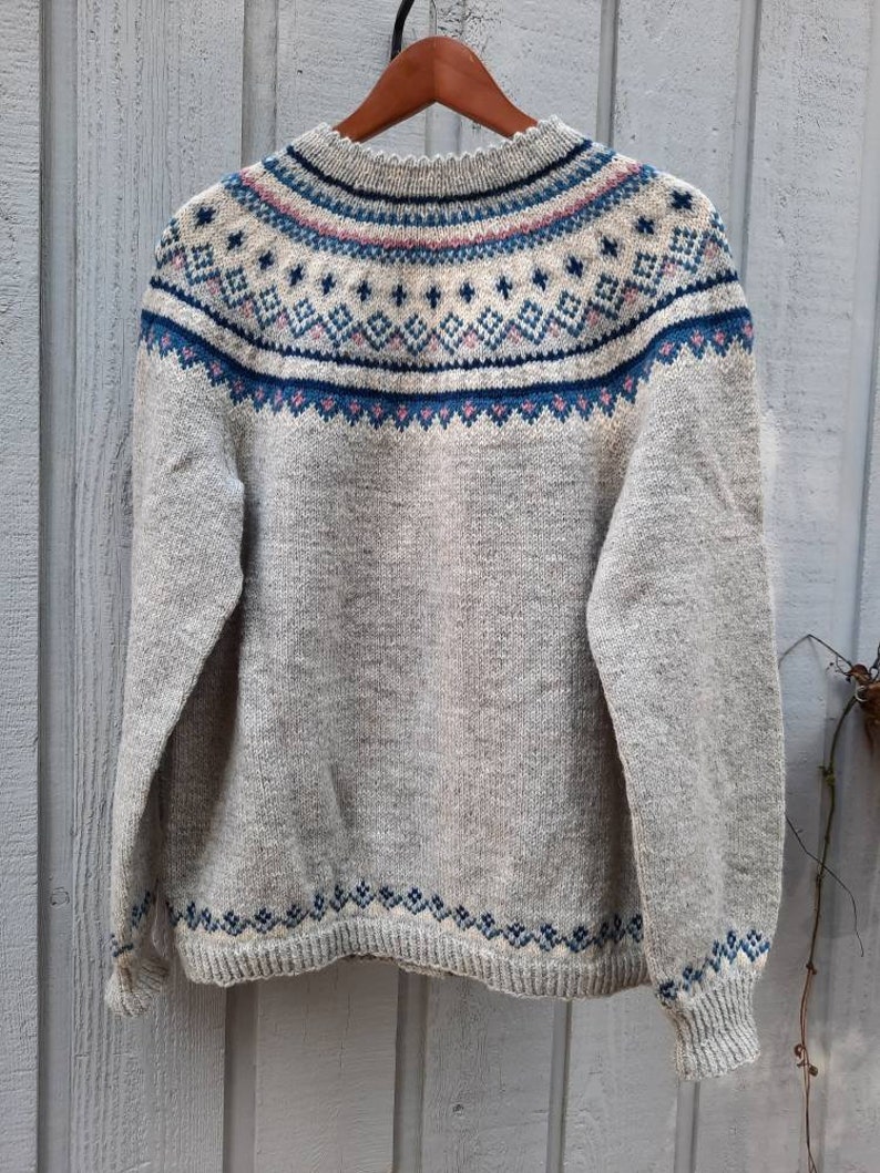 Vintage Husfliden Wool Sweater Handknitted in Norway - Etsy
