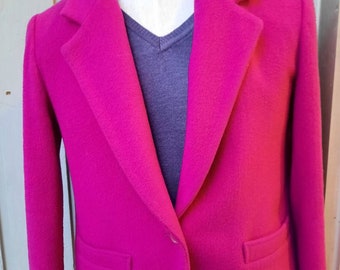 bright pink jacket