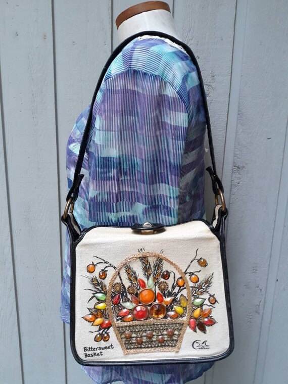 Enid Collins Vintage Bittersweet Basket Handbag Gem