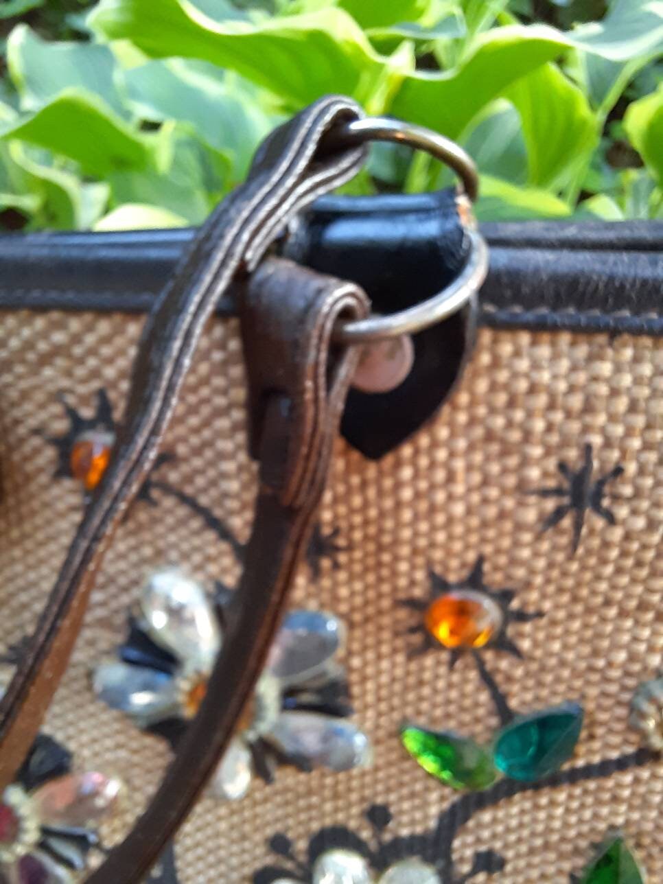Enid Collins エニッドコリンズ　Jewel garden Enid Collins Vintage Handbag Titled Jewel Garden - Etsy