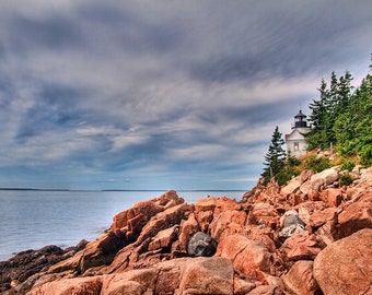 Bass Harbor Head Light, Travel Photography, Travel Photo, Lighthouse Print, Landscape, Acadia National Park, Mount Desert Island, Maine