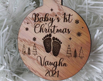 Baby's First Christmas Ornament - Keepsake - Personalized Gift  - Customized Holiday Memento