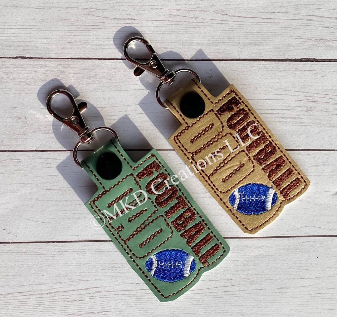Fathers Day Key Chain Gift for Your Dad Key Fob Bag Accessory Football