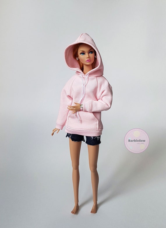 Hoodie for Barbie dolls format 1:6 