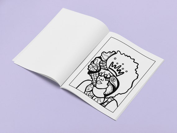 African American Adult Coloring Book for Women, Black Girl Coloring Book,  Coloring Books, Black Artists, Christmas Gifts for Black Women 