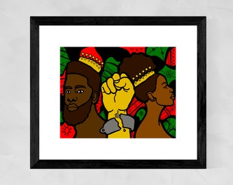 African American art, Juneteenth art, Civil rights, Black history, Protest art, Afrocentric gifts, Christmas gifts for him, Black artists