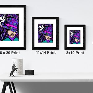 Prince Rogers Nelson, African American Art, Prince Art, Purple Rain, Music Art Prints, Pop Art, R&B Music, Christmas gifts for him image 3