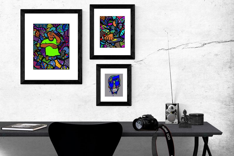 Hip Hop Art Prints, Music Posters, Hip Hop Art, Rap Music, Man Cave Decor, Hip Hop Culture, African American Art, Christmas gift for dad image 4