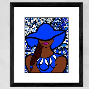 Zeta Phi art, Black sorority art, African American art, Zeta art prints, Christmas gifts for her, Black artists