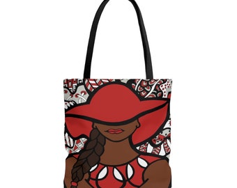 Delta tote bag, Black women canvas tote bag,  African American tote bags, Delta Sigma gifts, Christmas gifts for black women,