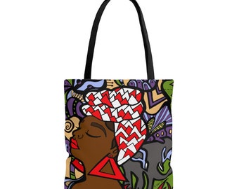 Delta tote bag, Black women canvas tote bag,  African American tote bags, Delta Sigma gifts, Christmas gifts for black women