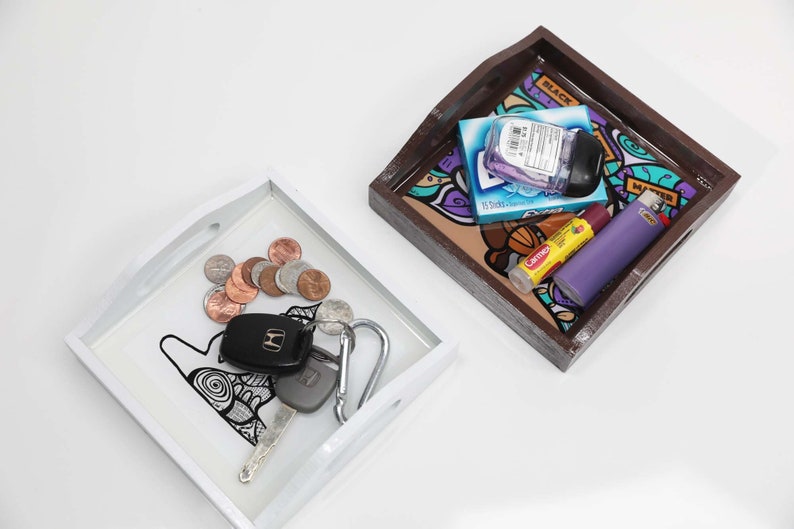 Storage solutions Trinket tray Black artists Gifts for black women Organizer Afrocentric decor Housewarming gifts Valet tray
