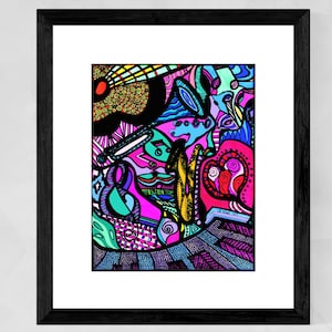 Jazz Art Prints, African American Art, Black Art, Harlem Renaissance Art, Jazz Music, Christmas gift for dad