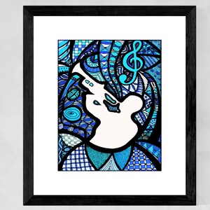 Jazz Art Prints, Jazz Poster, African American Art, Music Posters, Harlem Renaissance Art Prints, Christmas gifts for him