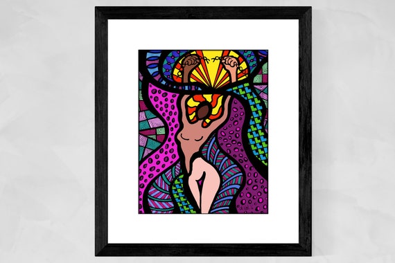 Feminist art, Girl power print,  Female Empowerment, Women's rights poster,  Black Feminist art, Black artists, Christmas gift for her
