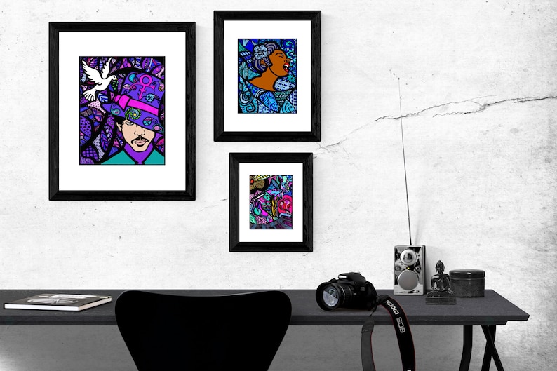 Prince Rogers Nelson, African American Art, Prince Art, Purple Rain, Music Art Prints, Pop Art, R&B Music, Christmas gifts for him image 4