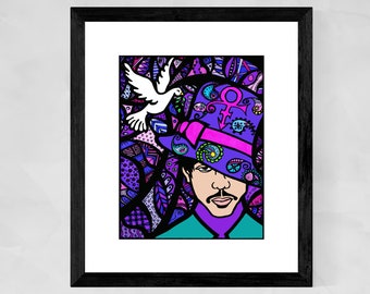 Prince Rogers Nelson, African American Art, Prince Art, Purple Rain, Music Art Prints, Pop Art, R&B Music, Christmas gifts for him