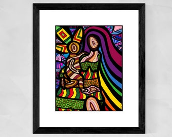 Christian wall art, Black religious art, Jesus and Mary, Black Jesus wall art, Religious gifts,  Black artists, Gifts for minister