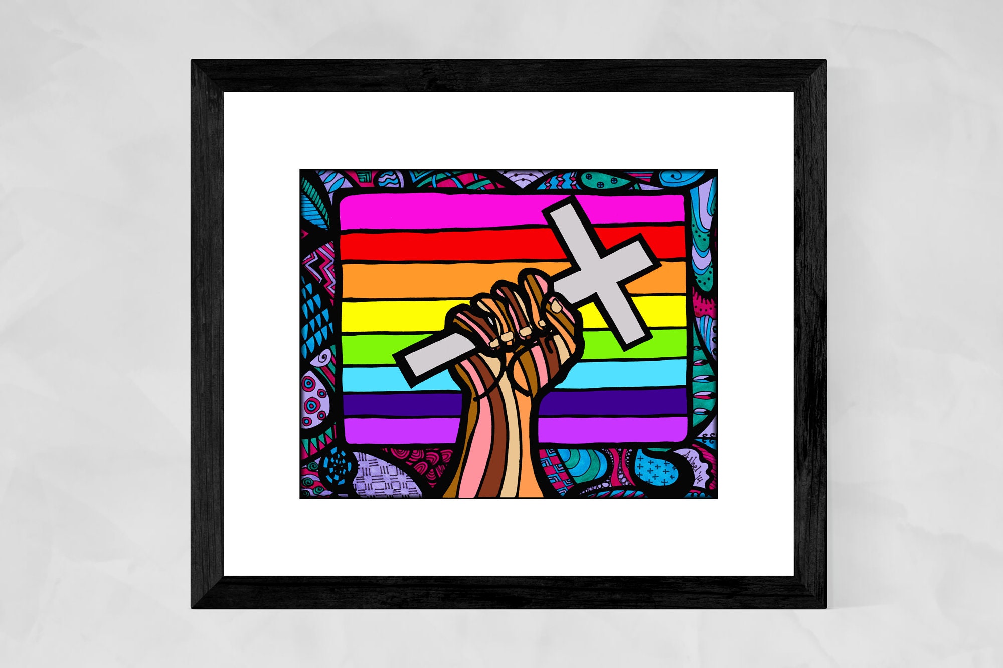 Christian Wall Art Religious Art Queer Art Print Christian Etsy