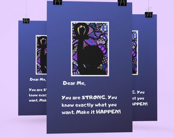 Self Love Art, Positive Affirmations, College Dorm Decor, Christmas Gifts for her, Inspirational Wall Art, Motivational Wall Art