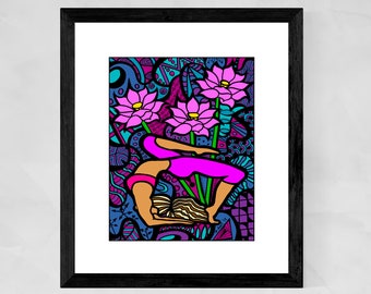 Yoga Art Prints, Yoga Art, Yoga gifts for women, Yoga Wall Art, Yoga studio Decor, Christmas gifts for mom, Best seller