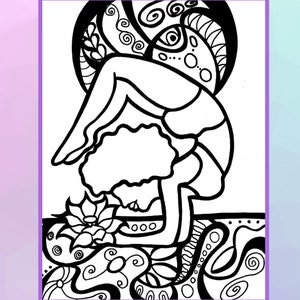 Self-care journals for black women, Yoga coloring pages, Gifts for black women, Adult coloring books, African American coloring books image 5