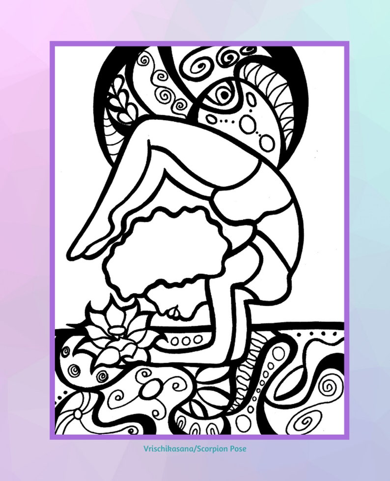 Self-care journals for black women, Yoga coloring pages, Gifts for black women, Adult coloring books, African American coloring books image 5