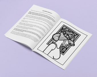 African American Adult Coloring Book for Women, Black Girl