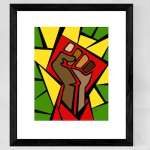 Black Power Fist, Protest Art, African American Art, Inspirational art, Black Lives Matter Art, Civil Rights Art, Christmas gifts for dad
