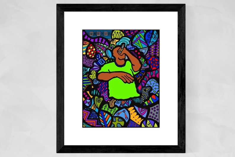 Hip Hop Art Prints, Music Posters, Hip Hop Art, Rap Music, Man Cave Decor, Hip Hop Culture, African American Art, Christmas gift for dad image 1