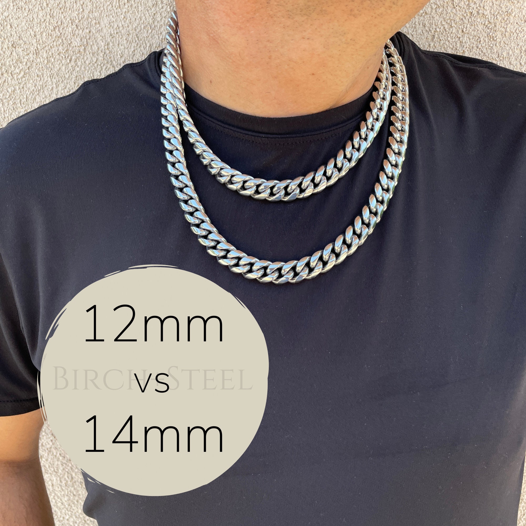 14mm Stainless Steelcuban Link Chain, Thick Steel Cuban Chain, Heavy Stainless Curb Chain, Hefty Miami Cuban Link Chain, Waterproof Chain - Etsy 14mm Stainless Steelcuban Link Chain, Thick Steel Cuban Chain, Heavy Stainless Curb Chain, Hefty Miami Cuban Link Chain, Waterproof Chain - Etsy