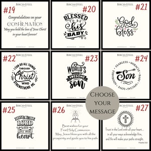 May include: A collage of 10 different designs for wood signs. The designs include religious quotes, inspirational messages, and phrases for special occasions. The designs are in black and white and are arranged in a grid.