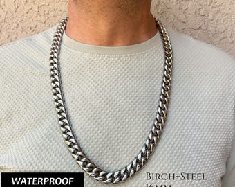 XXL 43mm Stainless Steel Monster Cuban Chain: Heavy Huge Necklace