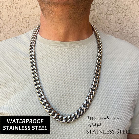 Marine Grade 316 Stainless Steel Chain | 5/8" (16mm) Links | Sold By The Foot | Corrosion Resistant For Anchors & Heavy Duty Applications