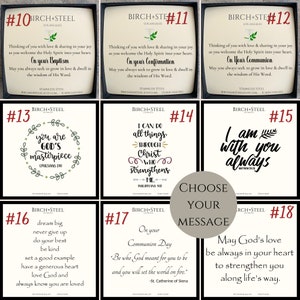 May include: A set of 18 printable signs with inspirational quotes and bible verses. The signs are in a white background with black text and feature a decorative border. The signs are numbered 10 through 18.