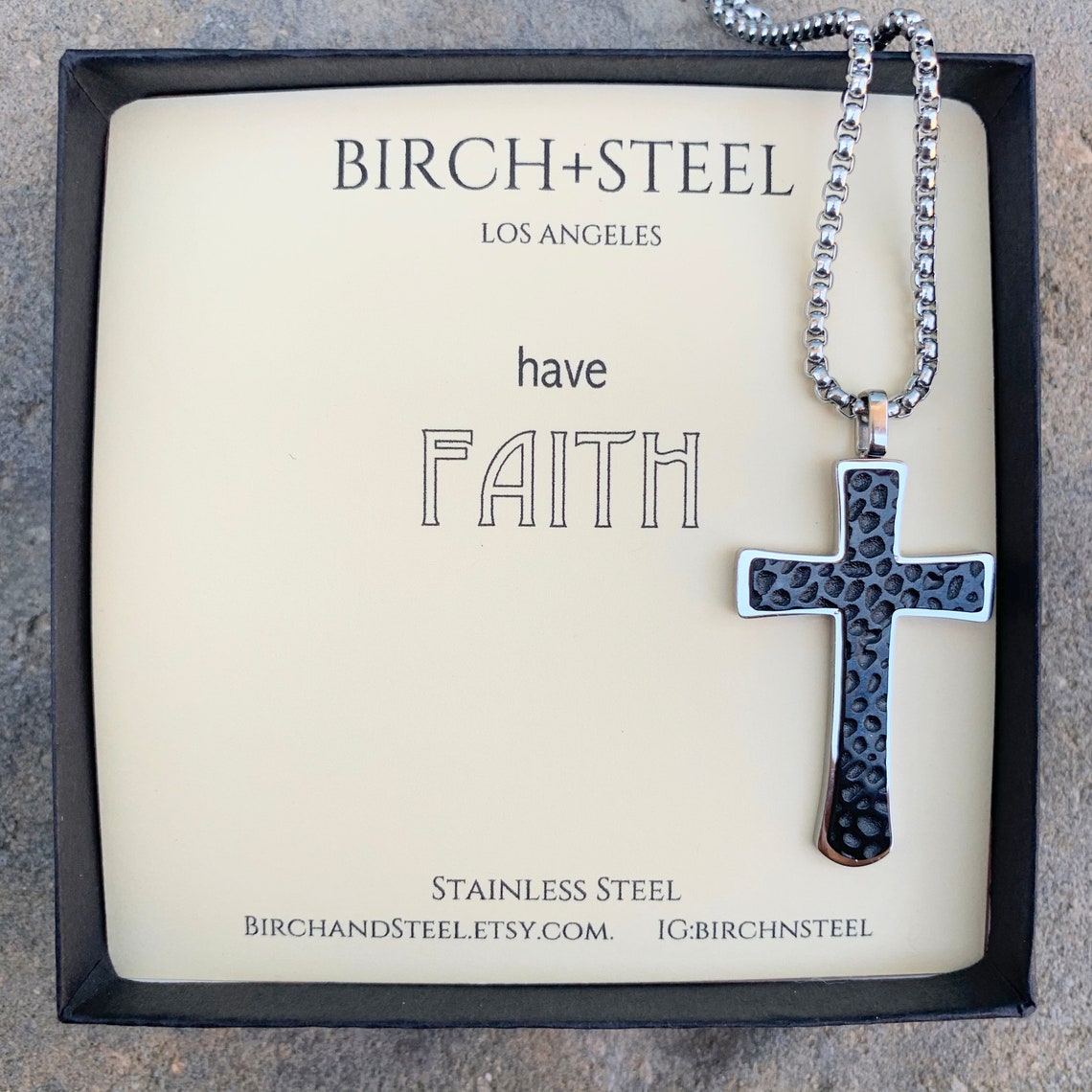 Have Faith Necklace Gifts Mens Christian Gift Motivational Etsy