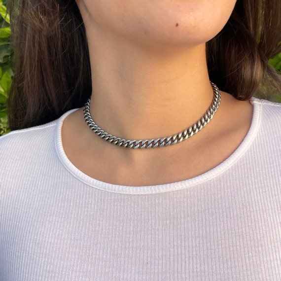 Thin Curb Chain Necklace