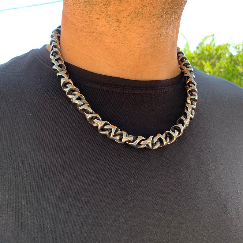 Chunky Stainless Steel Chain for Men Thick Stainless Steel Etsy