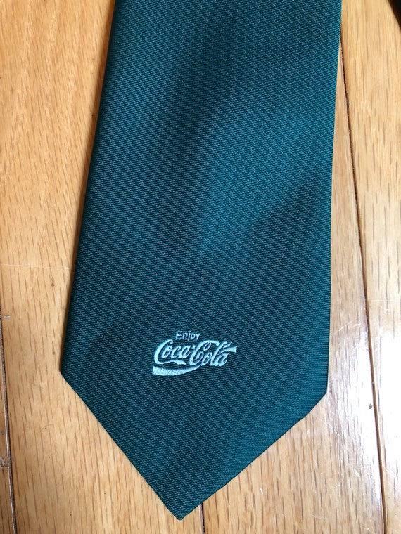 Vintage “Enjoy Coca Cola” Pine Colored Necktie