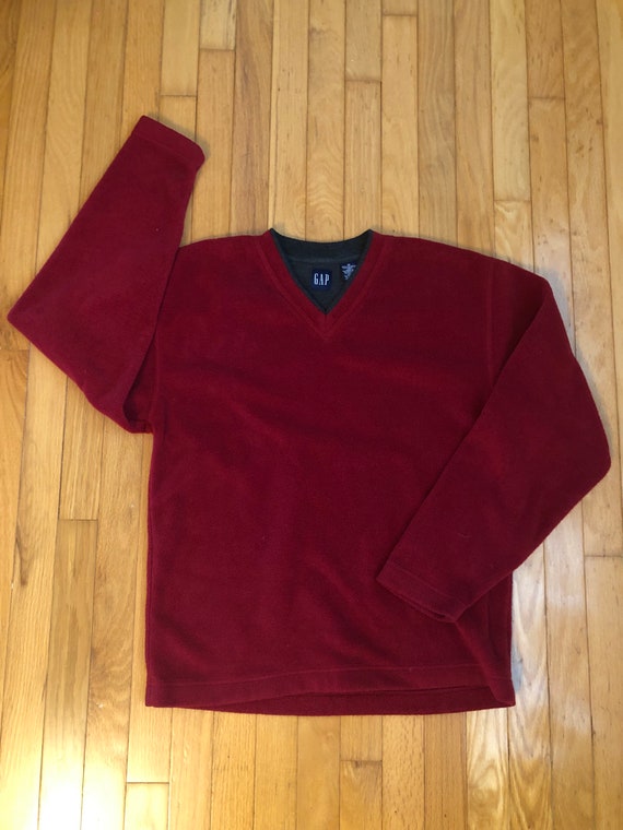 Vintage “Gap” Scarlet Fleece Pullover
